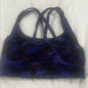 Lululemon Athletica Purple and Black Strappy Sports Bra